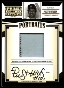 2005 Prime Patches Portraits Auto Number Patch #2 Preston Wilson Rockies /25 - Picture 1 of 2