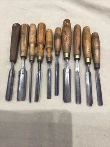 Vintage Job Lot Gouges Various Sizes & Brands - Picture 1 of 8
