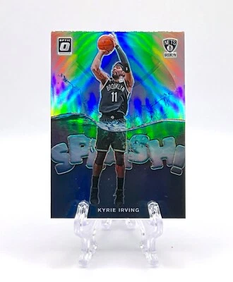 KYRIE IRVING 2019 Donruss Optic #8 SPLASH! HOLO SILVER PARALLEL INSERT NETS - Image 1 of 2