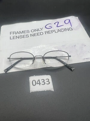 Armações de óculos Marchon FLEXON 519 GUNMETAL cinza retangular 49-19 meia borda - Imagem 1 de 4