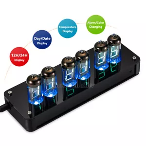 IV-11(ИВ-11) Nixie Tube Alarm Clock VFD Display Date/Temp/ Alarm/Remote DIY KIT - Picture 1 of 13