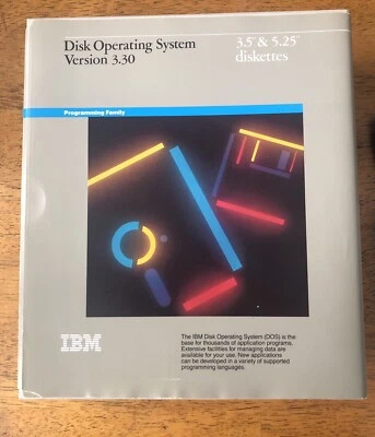 IBM DISK OPERATING SYSTEM VERSION 3.30 With 1984 Basic Books - Image 1 of 4
