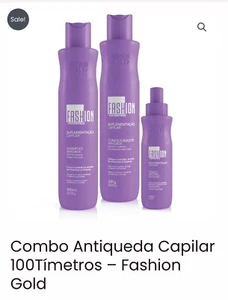 Anti Queda Capilar FASHION GOLD (viral No Brasil)Shampoo, Condicionador E Tônico - Picture 1 of 9