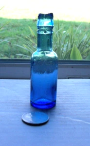 NICE VICTORIAN BLUE BURST TOP MEDICINE - Picture 1 of 1
