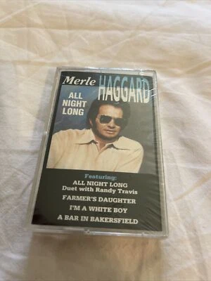 Merle Haggard - Cassette Tape ~ ALL NIGHT LONG - New Sealed - Image 1 of 4