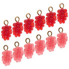 12 Pcs Grape Accessories DIY Resin Fruit Pendant Miniature Decorations Charms