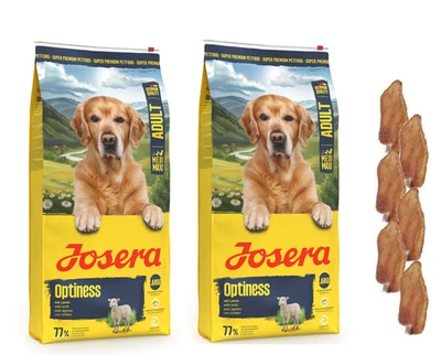 2x12,5kg Josera Emotion Optiness Hundefutter +  6 x Kaninchenohren - Bild 1 von 2