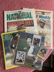 Rickey Henderson Lot The National Baseball Weekly Beckett Oakland A's HOF MLB - Bild 1 von 10