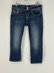 Vigoss USA Dark Wash Blue Denim The Chelsea Capri Cropped Jeans Damen Gr. 28 - Bild 1 von 10