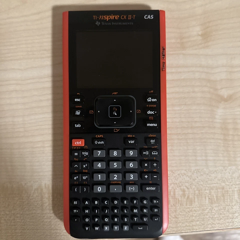 Texas Instruments Ti Nspire CX II-T CAS Grafikrechner mit Hülle und Ladekabel - Bild 1 von 3