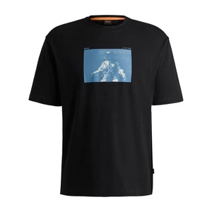 Men's Hugo Boss Te Astronaut T-Shirt in Black - Picture 1 of 5