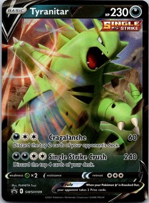 Tyranitar V Promo SWSH: Sword & Shield Promo Cards SWSH109 NM - Image 1 of 2
