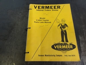 Vermeer Model V-454 Tractor Parts List Manual - Picture 1 of 6