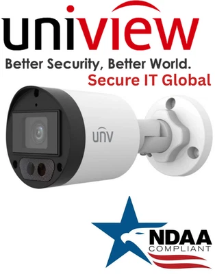 UNV 8MP IP67 Audio Uniview Analog Bullet Security Surveillance Camera 2.8mm Lens - Image 1 of 3