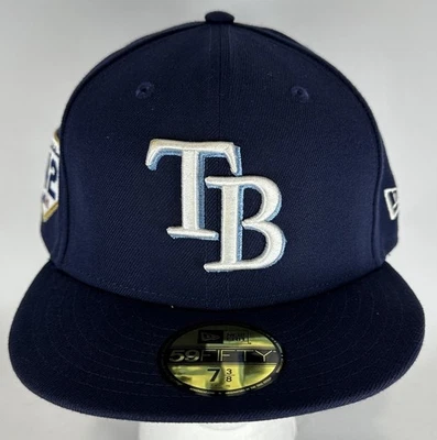 Gorra de béisbol Tampa Bay Rays New Era con parche Jackie Robinson 2017 - 7 3/8 Foto 1 de 4