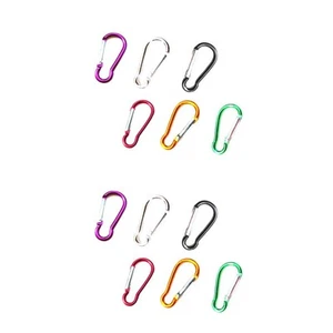 1/2/3 Pack de 5 Mousquetons Porte Clés Crochet Alpinisme Survie Couleur - Imagen 1 de 12