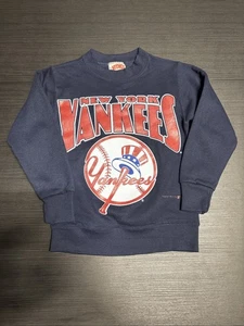 Suéter Pull Over Talla Niños Pequeño Nuez moscada MLB New York Yankees De Colección 1992 Nuevo con Etiquetas - Imagen 1 de 8