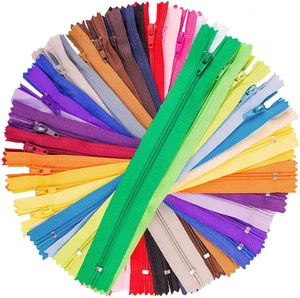 100 piezas cremalleras de bobina de nailon de 9 pulgadas a medida alcantarillado a granel para manualidades de costura 25 colores - Imagen 1 de 12