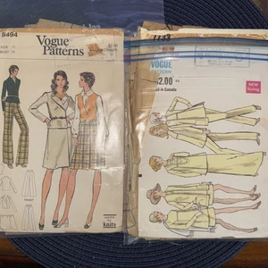Vogue Vintage Schnittmuster 2 Stück # 8494 und 7733 (Größe 12) - Bild 1 von 7