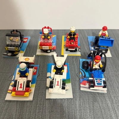 set of 7 VINTAGE LEGO TOWN 6604 FORMULA-1 RACER 6612,6505,6504,6503,6502,6501 - Image 1 of 4
