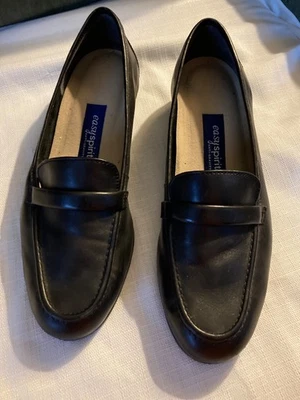 MOCASINES MUJER EASY SPIRIT cuero negro - talla 10/2A Foto 1 de 4