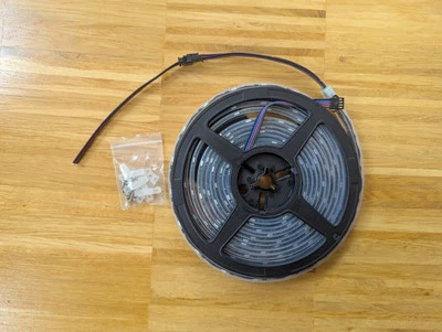 BTF-LIGHTING Adressierbare WS2801 5050 SMD RGB 5M 32 LEDs/m Schlauch - Bild 1 von 4