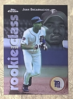 1998 Topps CHROME ROOKIE CLASS #R9 Juan Encarnacion Detroit Tigers SP - Image 1 of 2