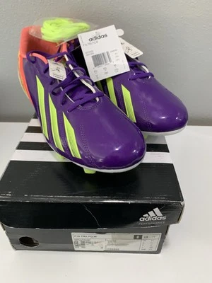 Botín de fútbol para mujer Adidas F10 TRX FG talla 11 G96590 púrpura/lima/naranja Foto 1 de 4