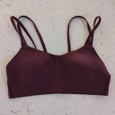 lululemon Like a Cloud Ribbed Bra Light Support, A Cup Red Merlot Size XS - Image 1 of 4