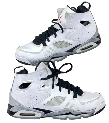 Zapatilla deportiva Nike Air Jordan Flight Club 91 Youth 7 blanca negra 555472-102 Foto 1 de 4