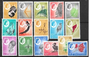 SWAZILAND SG90/105 1962-6 DEFINITIVE SET MNH - Picture 1 of 1
