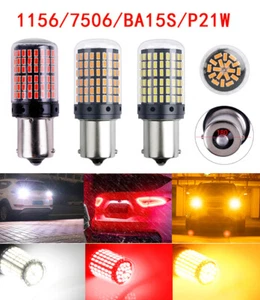Lampadine 2x1156 7506 LED 144-SMD retromarcia backup BA15S Canbus lampade senza errori - Foto 1 di 15