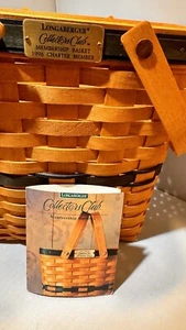 1996 Collectors Club Charter Membership Basket With Liner And Box - Picture 1 of 8