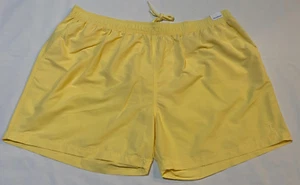 NWT, Caribbean Roundtree & Yorke Swim Trunks Mesh Lined 5.5" inseam-3XT -Yellow. - Picture 1 of 5