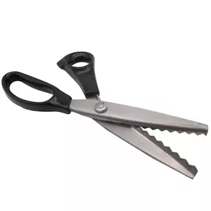 1PCS Serrated and Scalloped Scissors,Strong & Sharpe Pinking Scissors For Fabric - Foto 1 di 16