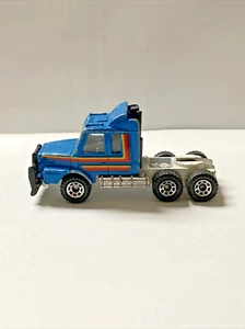 Matchbox Scania T142 Blue Semi tractor trailer - Picture 1 of 5