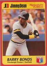 1991 Jimmy Dean #4 Barry Bonds card, San Francisco Giants