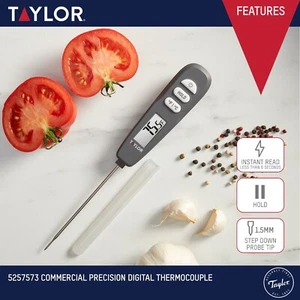 Taylor Commercial Precision Digital Meat Thermometer - Free Shipping - Picture 1 of 9