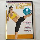 Gaiam Power Calorie Blast 4 DVD Workout Cardio Kickbox Bootcamp Yoga Tone Sculpt
