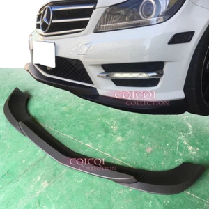 UNPAINTED M-BENZ 12~14 W204 C250 sedan GH type front lip spoiler 3PCS ◎ - Picture 1 of 2