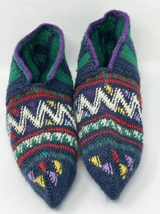 Calzini tradizionali turchi fatti a mano modello pantofole scarpa Patik taglia 5-7 donna - Foto 1 di 5
