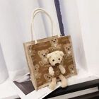 Blcak/White/Brown Bear Shopping Bag Cute Bear Pattern Bag  Women