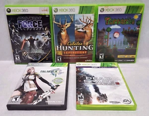 Xbox 360 - 5 Game Lot - Final Fantasy XIII, Terraria, Dead Space, Star Wars + - Picture 1 of 11