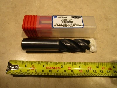 OSG VG434-7507, 3/4" END MILL, SOLID CARBIDE, 4F, .125"CR TIALN, 4" OAL, E0116 - Image 1 of 2