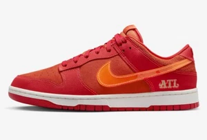 Talla 10 - Para hombre Nike Dunk Low ATL Atlanta University Rojo FD0724-657 EN MANO - Imagen 1 de 3