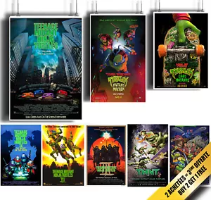 TMNT- Teenage Mutant Ninja Turtles Poster Saga Film - Mutant Mayhem - Foto 1 di 11