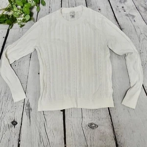 A New Day Damen Pullover mit Zopfmuster Creme Gr. XS - Bild 1 von 6