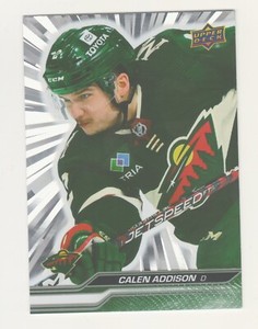 2023-24 Upper Deck SILVER OUTBURST PARALLEL #92 CALEN ADDISON Minnesota Wild