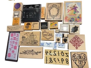 Rubber Stamps For Paper Craft Scrapbooking Card Making - 30 Stamps, Many new - Picture 1 of 8