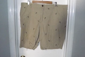 🔥 MENS DOCKERS TAN ANCHOR PRINT SHORTS SZ 42 - Picture 1 of 3